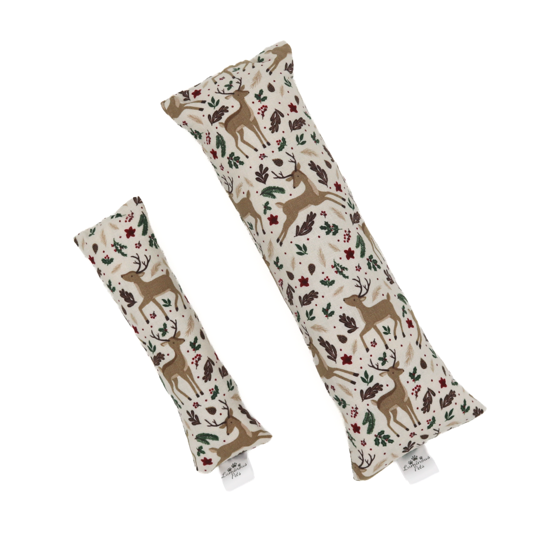 Catnip with valerian cat toy by The Luminous Pets _ Playful deer with autumn leaves