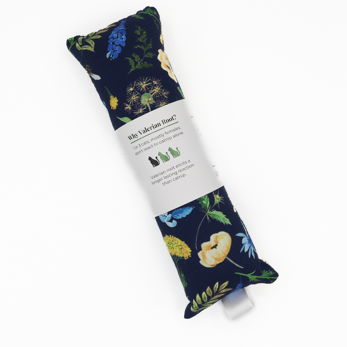Plants and bees cat toy with catnip and valerian root by The Luminous Pets