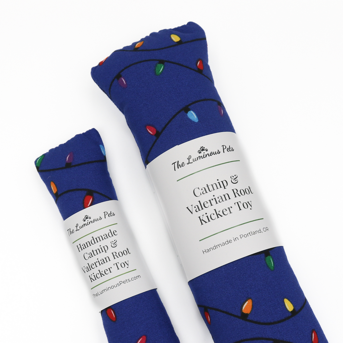 Christmas  cat toy with catnip and valerian root by The Luminous Pets