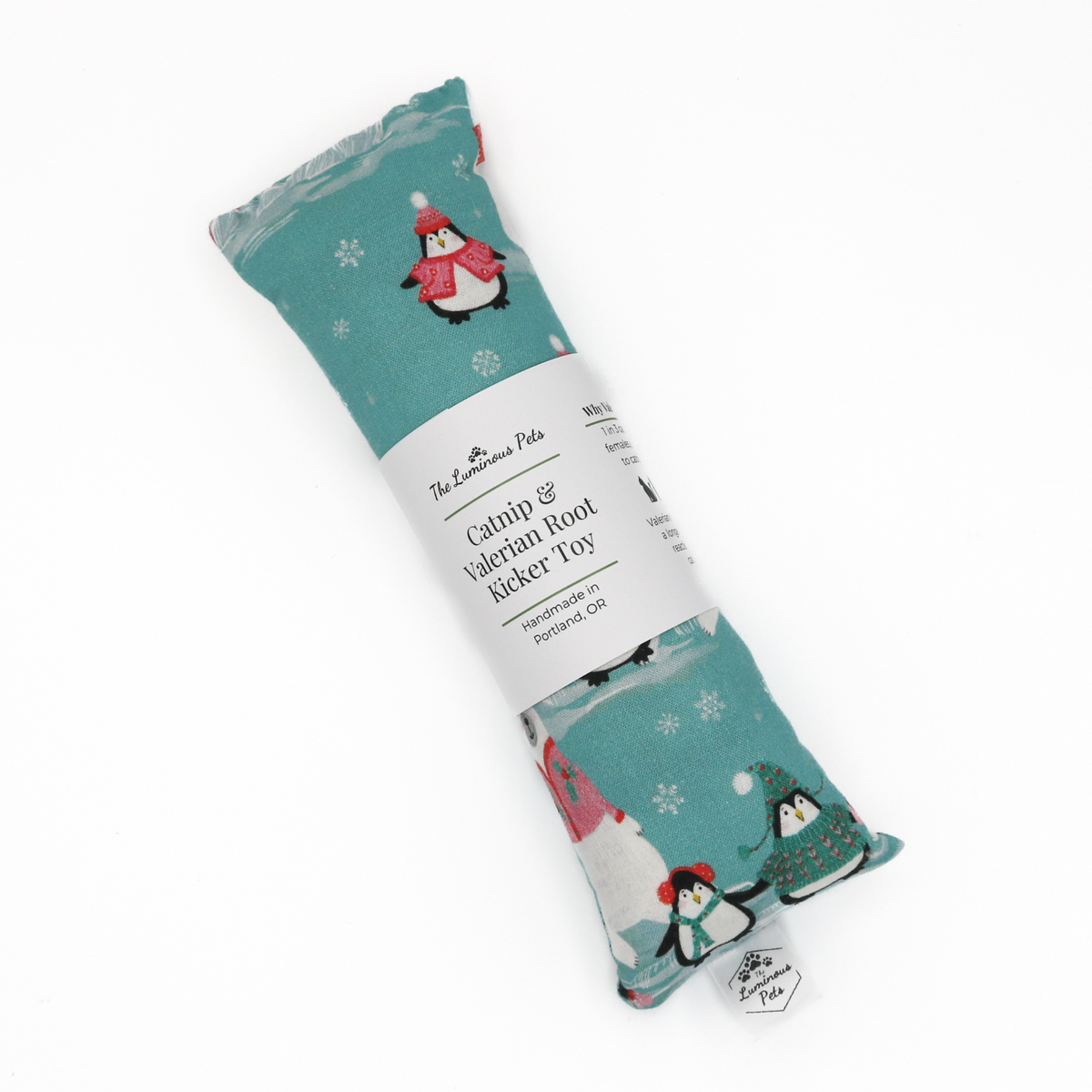 The Luminous Pets Catnip with Valerian Cat Toys winter penguins and polar bears
