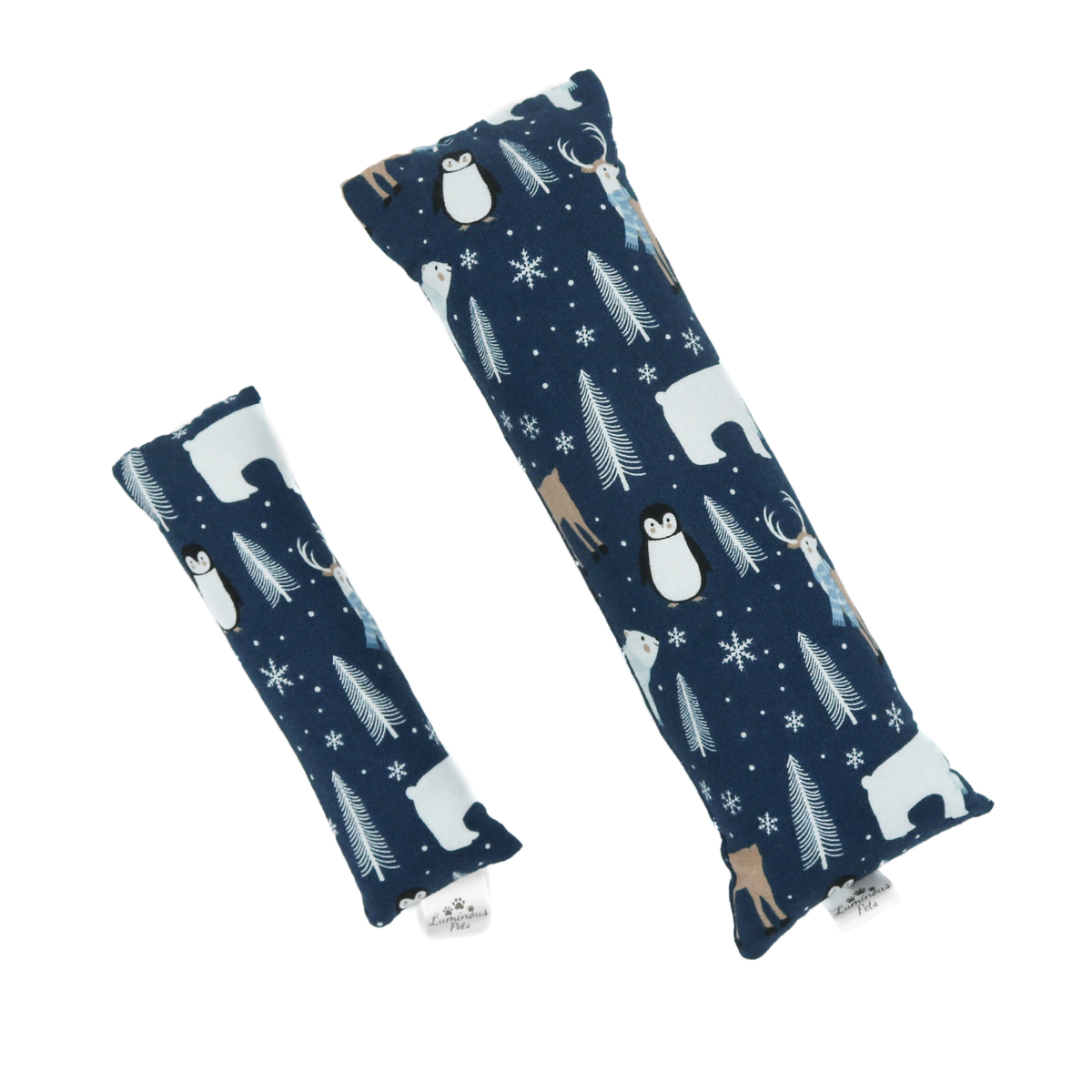 The Luminous Pets Catnip with Valerian Cat Toys winter animals - penguins, polar bears and deer.