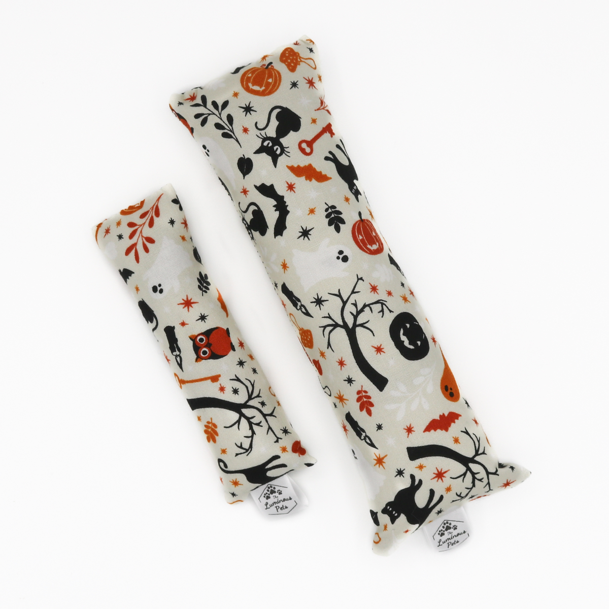 Halloween cat toy with catnip and valerian root made by The Luminous Pets